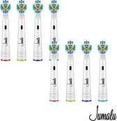 Jumalu opzetborstels geschikt voor Oral-B / Braun 3D white - elektrische tandenborstel - 8-pack