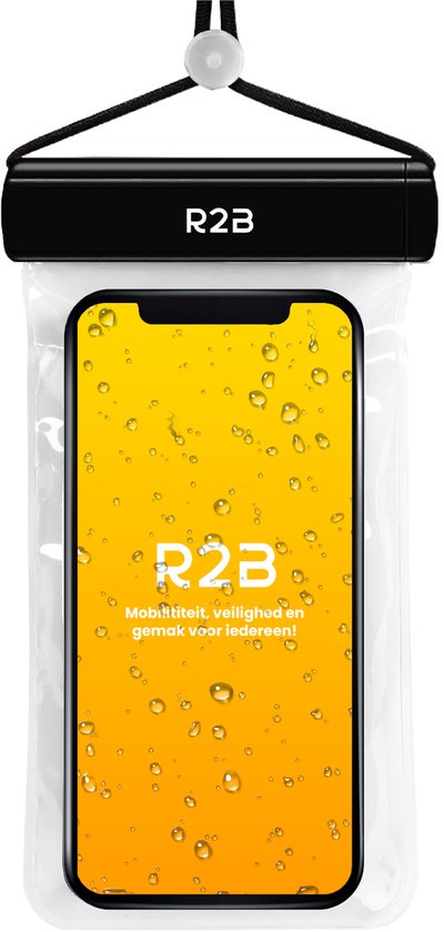 R2B Pochette Téléphone Étanche avec Cordon – Coque Étanche Universelle – Housse Étanche Smartphone pour Tous Téléphones – Étui Imperméable Sous l’Eau