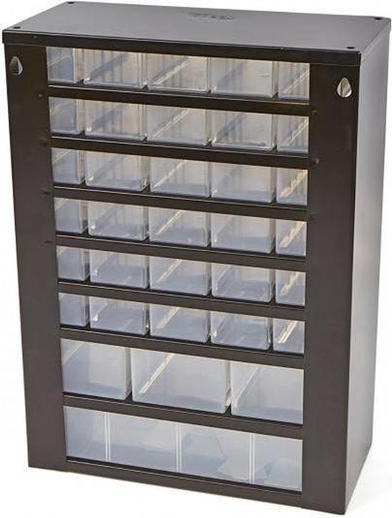 Raaco - Armoire à tiroirs en métal - 34 tiroirs - 10 séparateurs inclus