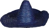 Sombrero Donkerblauw Stro 50cm