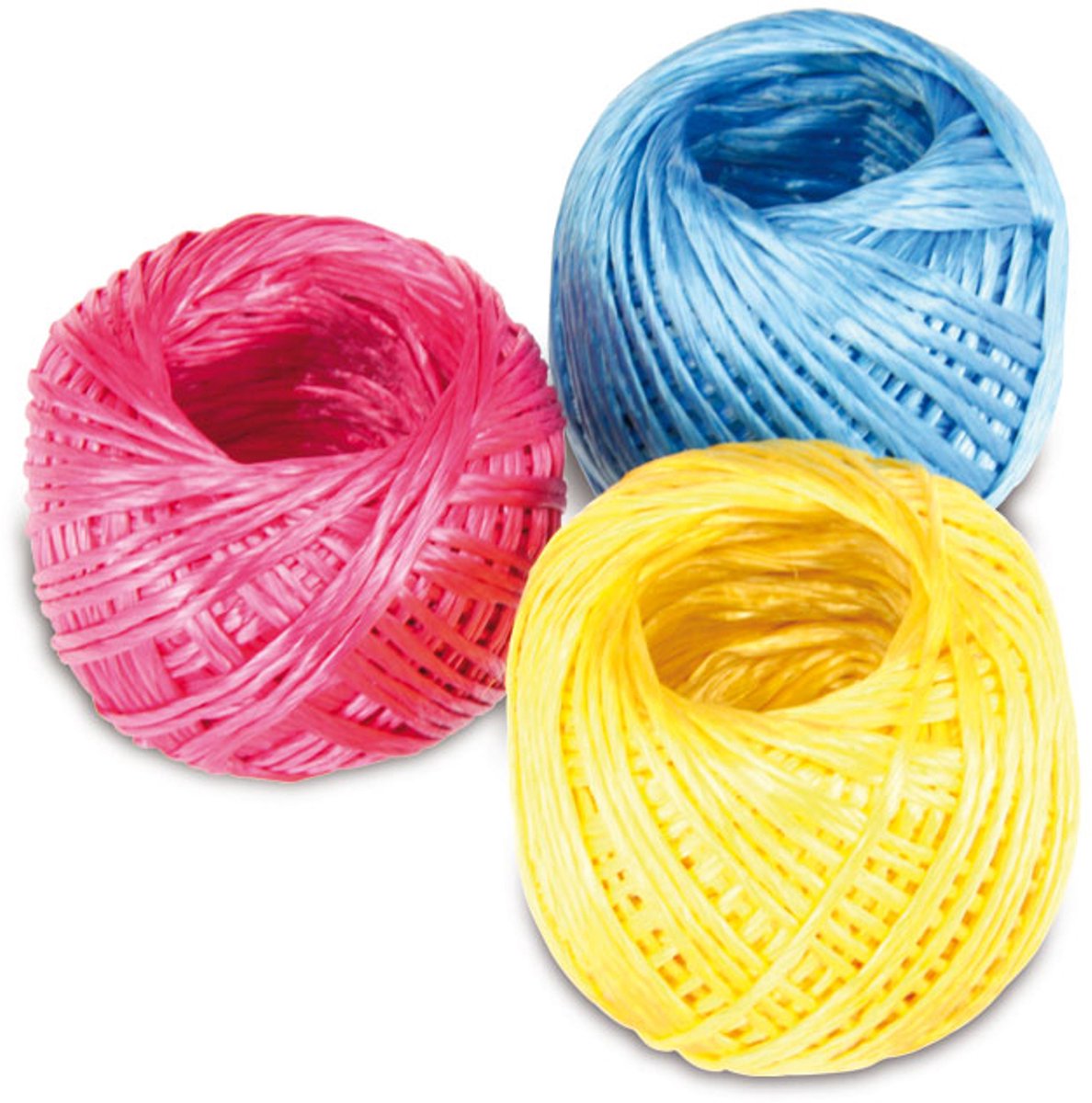 EUROTOOLS pakketkoord, 3x 50 m, 3 kleuren
