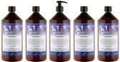 Bodylotion Lavendel 1 Liter - met gratis pomp - set van 5 stuks - Voordeelverpakking