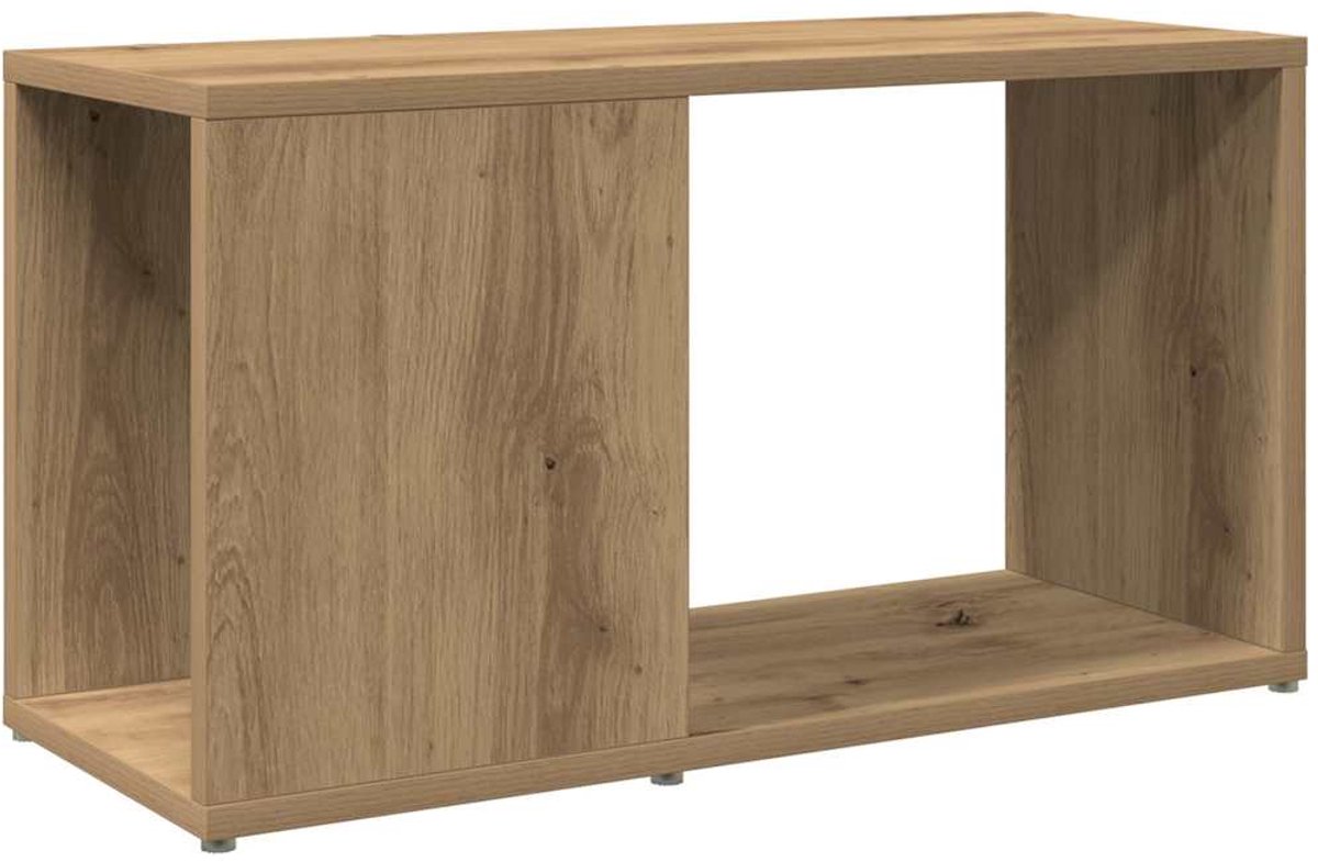 vidaXL Tv-meubel - 60x24x32 - cm - bewerkt - hout - artisanaal - eikenkleur