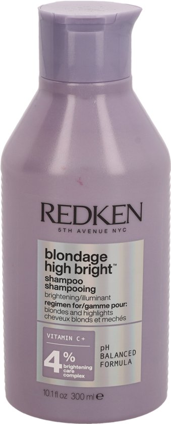 Redken Blondage High Bright Shampoo – Voor alle balayages, gekleurde & gehighlighte blondines – 300 ml