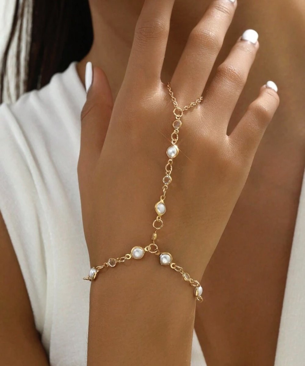 Handsieraad - handketting - statement armband - all Around Bracelet - all over bracelet - mystic armband - gecombineerde armband - bracelets - iconic - armband - armband dames - forever connected armbanden - handchain - hand chain - handketting