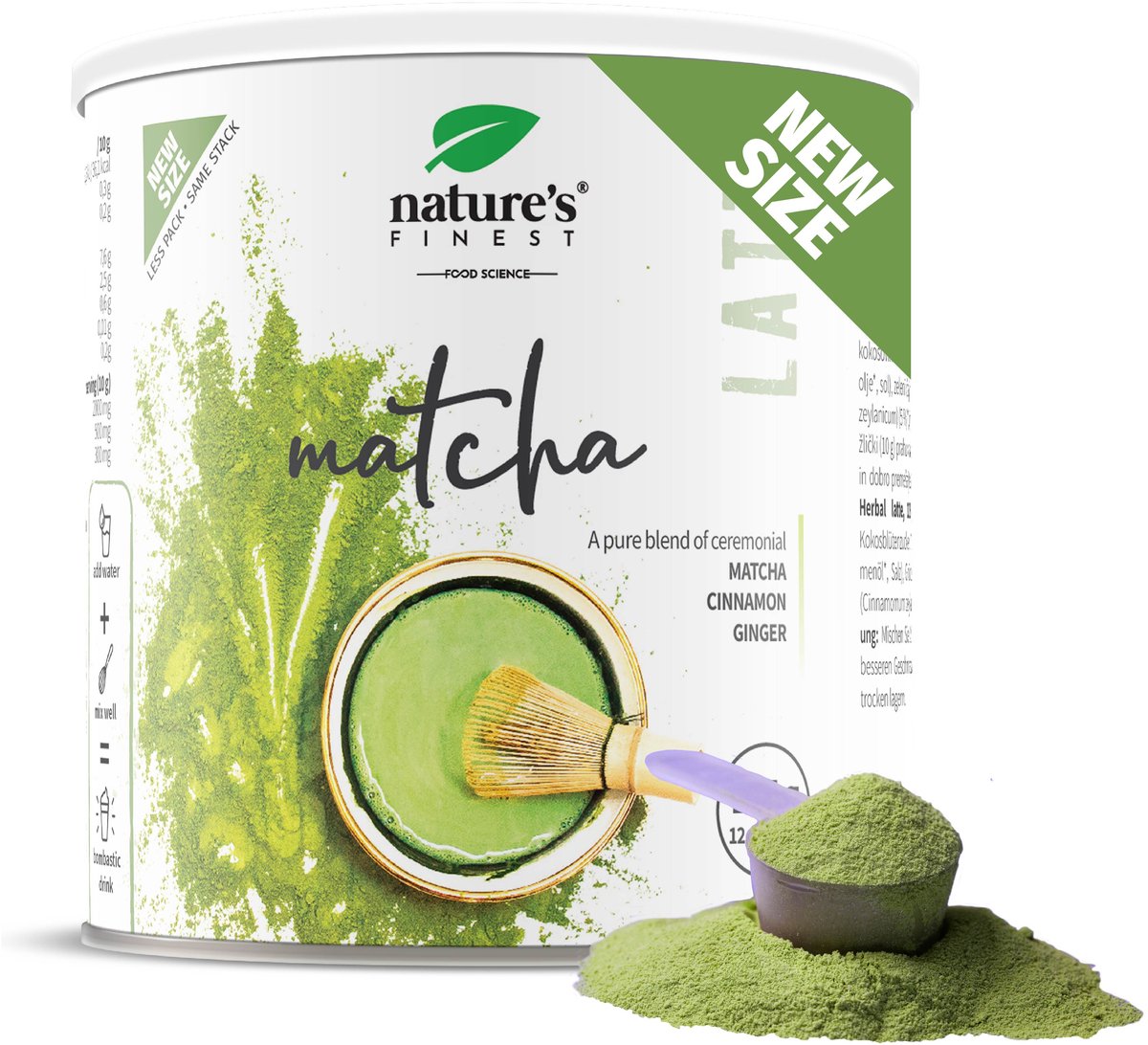 Goedkoopste Nature's Finest Matcha Chai Latte – Biologische latte met matcha, kaneel, gember & kokosbloesemsuiker – Natuurlijk alternatief voor koffie, rijk aan antioxidanten & vitamine C