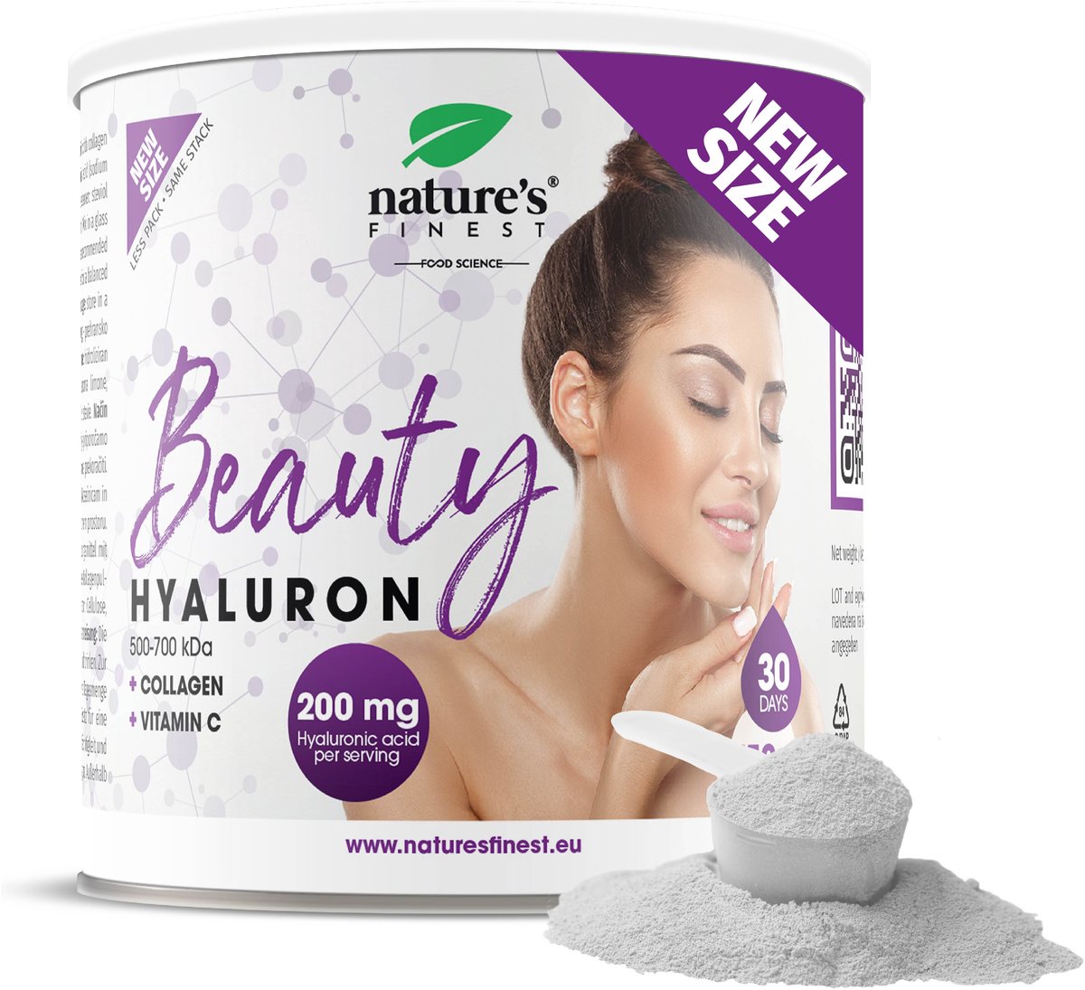 Goedkoopste Nature's Finest Beauty Hyaluron - Huidverzorging voor vrouwen - Hialuronzuur met collageen en vitamine C - Hydrateert de huid - Vermindert rimpels - Beschermt tegen oxidatieve schade - collagen supplement