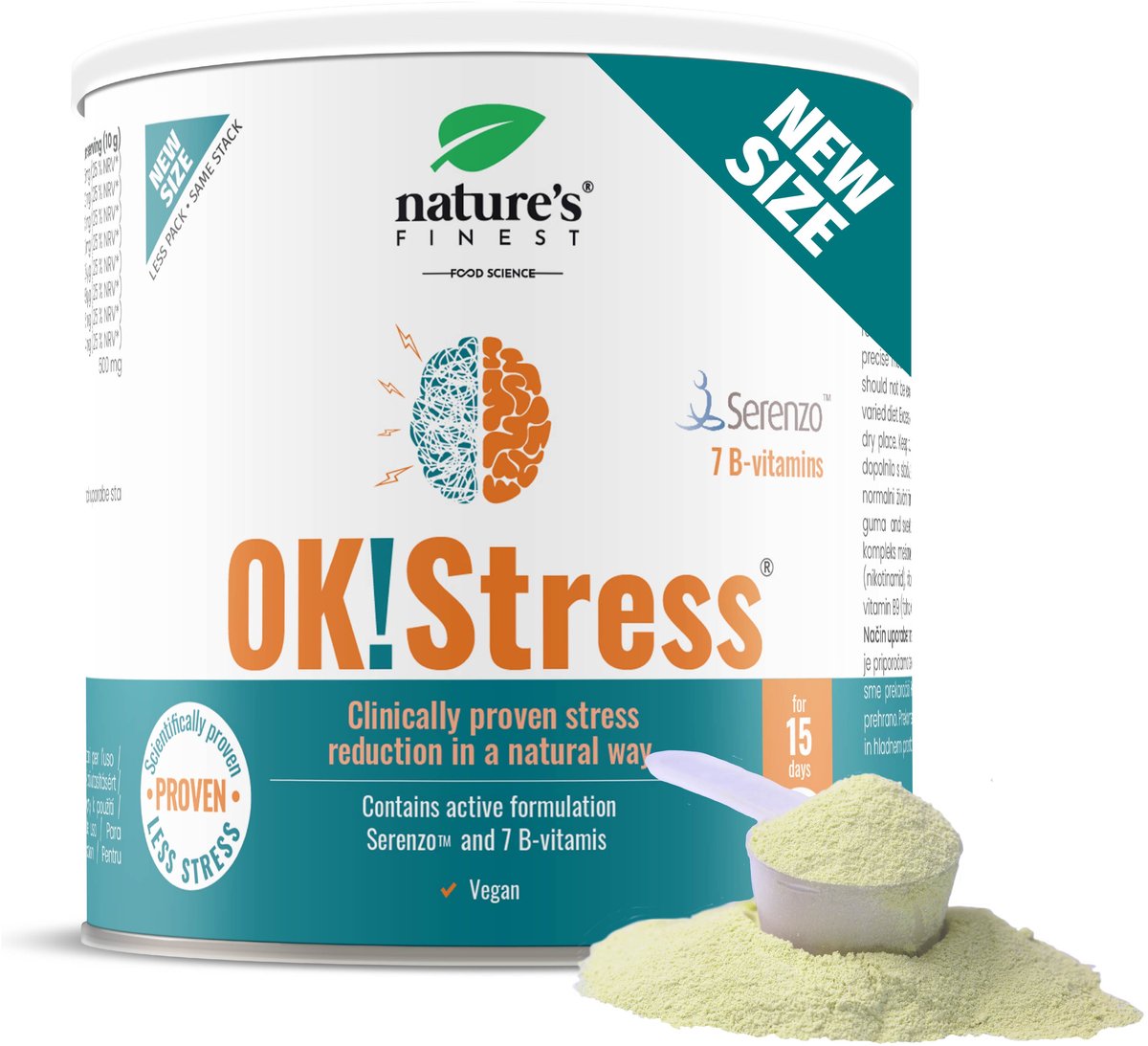 Goedkoopste Nature's Finest OK!Stress - Natuurlijke Stressvermindering - Vermindert Stress tot 53 - Ondersteunt Zenuwstelsel - Met 7 B-Vitaminen - Geen Toegevoegde Suikers