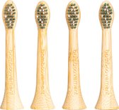 Têtes de brosse en Bamboe - Sonicare - 4 pièces - Fabriquées en Bamboe de l'environnement - Testées par des dentistes - Poils à base de plantes - Technologie Sonic
