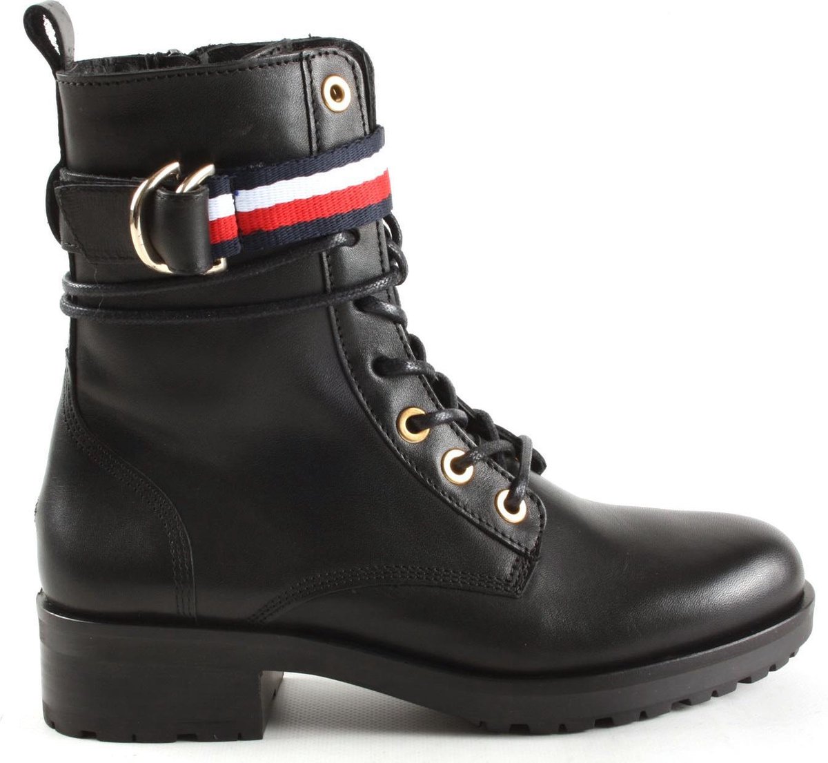 Dames Enkellaars Tommy Hilfiger Fw0fw04326 Zwart - Maat 37 | bol.com
