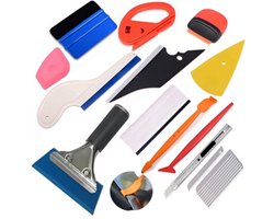 TLVX Professionele Auto Wrap en Ramen Blindeer Gereedschap Set / Autoruit Blinderen Folie Gereedschap / Auto Wrap Gereedschap set / Car Wrapping / Huis / Zonwering / Tools voor Folie plaatsen / 22 delig