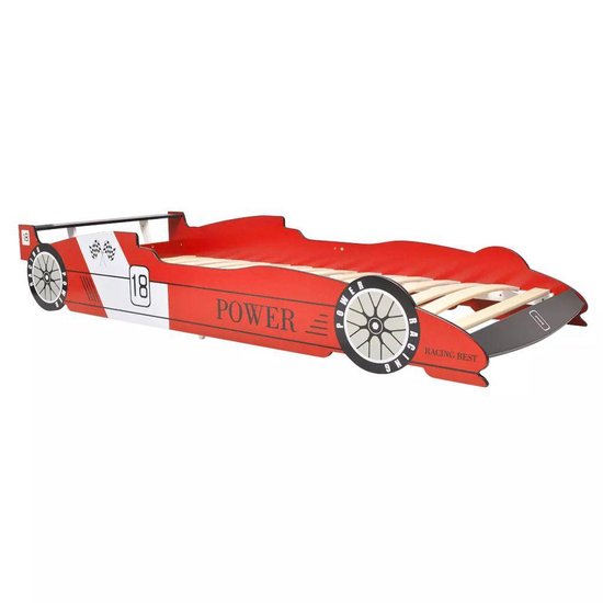 vidaXL - Kinderbed - raceauto - rood - 90x200 - cm