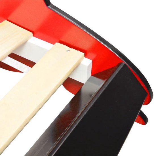 vidaXL - Kinderbed - raceauto - rood - 90x200 - cm