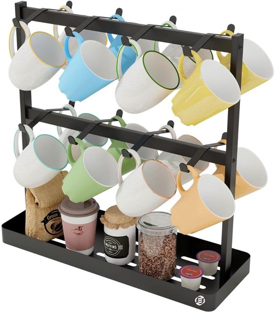 Mokkenhouder - Mokkenrek Staand - Kopjes Rek - Bekerrek