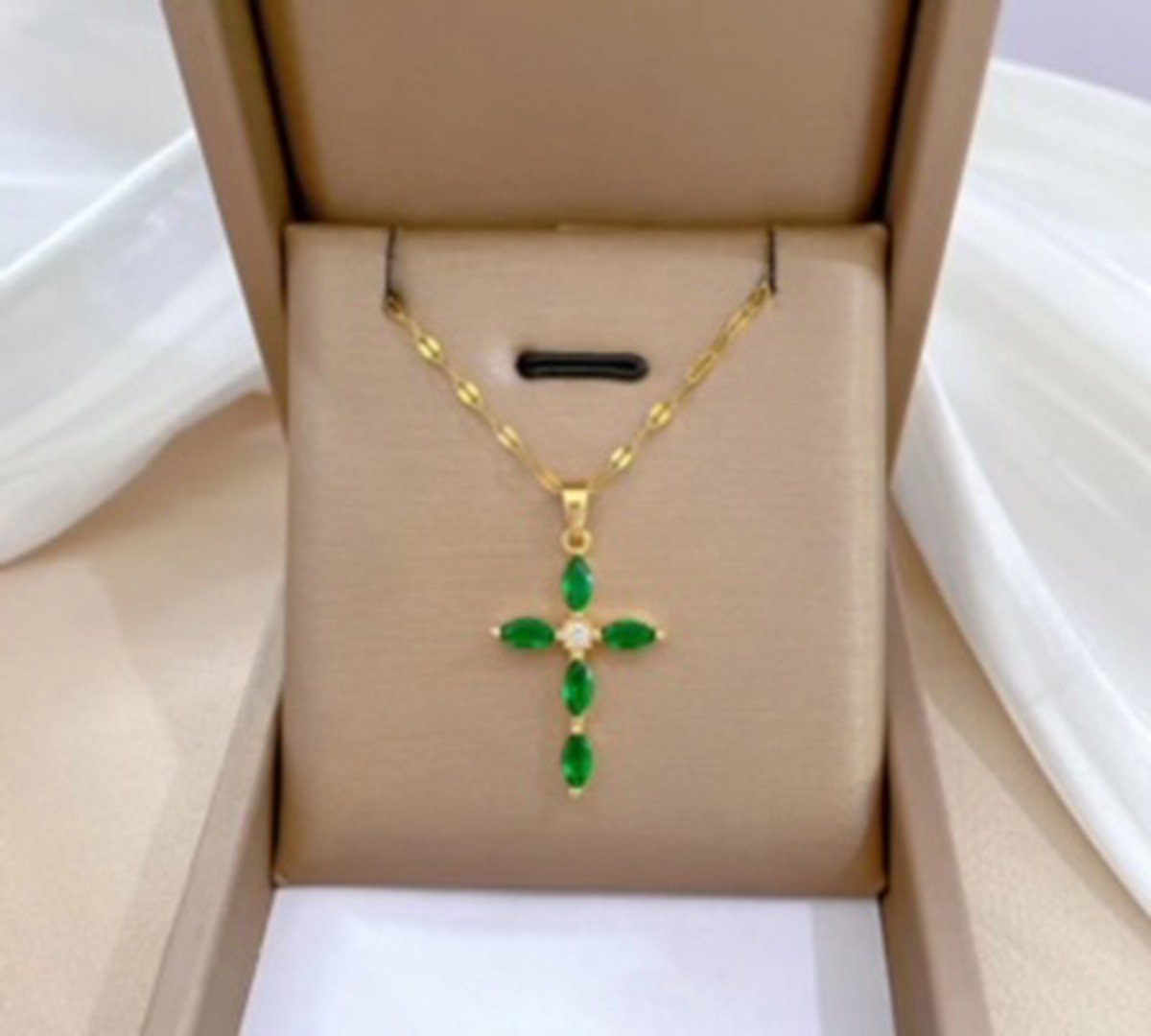 JP Family Jewelry - Luxe Halsketting - Dubbel Verguld RVS, Lengte 40+5 cm