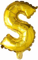 Wefiesta Folieballon Letter 's' 16 Cm Goud