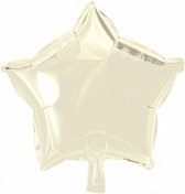 Helium ballon ster ivoorkleur | 45cm