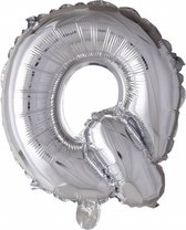 Wefiesta Folieballon Letter Q 41 Cm Zilver