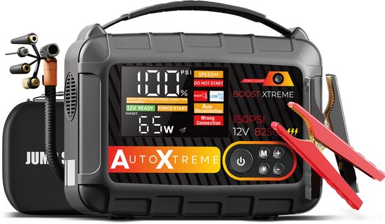 AutoXtreme Boost Xtreme 8250A - Jumpstarter compressor - Jumpstarter voor auto - Starthulp - Accu booster