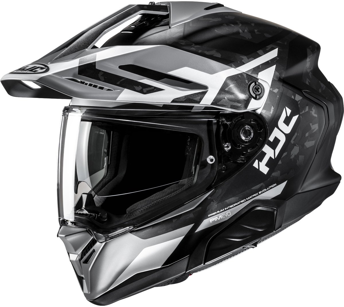 HJC RPHA 60 Dakar Zwart Wit Zilver Adventure Motorhelm - Maat XL - Helm
