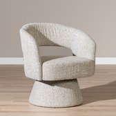 Bronx71® Fauteuil Josh draaibaar chenille taupe