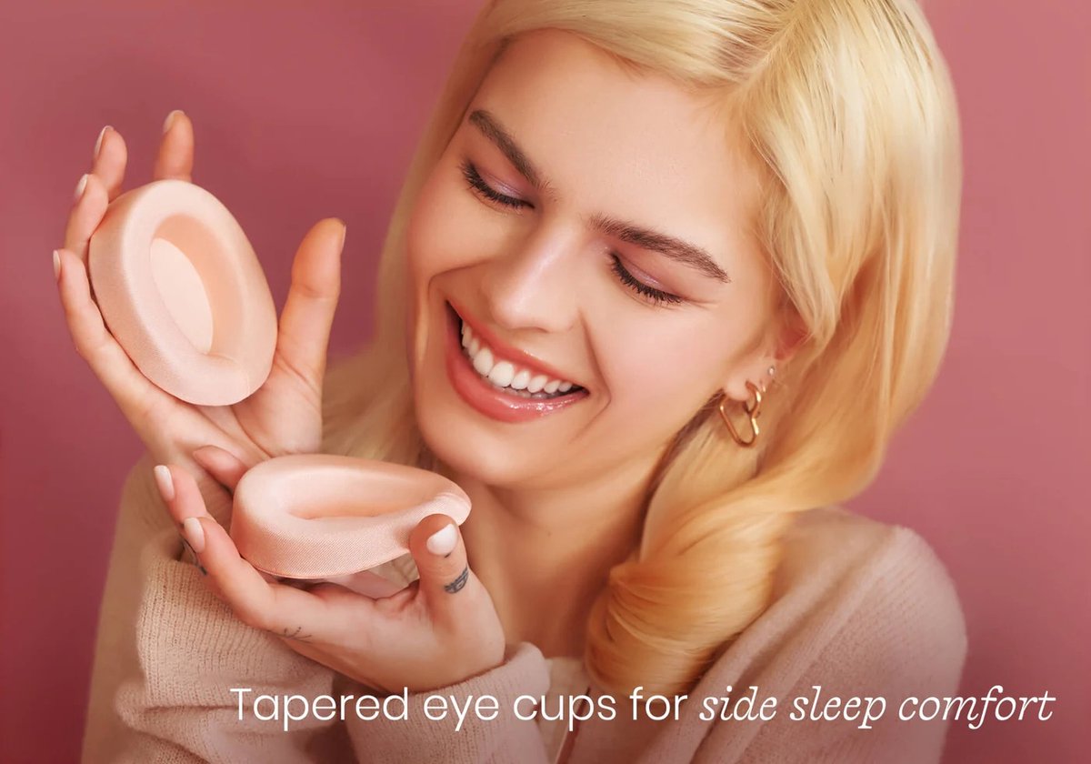 Manta SILK Sleep Mask – Ervaar het meest luxe zijden slaapmasker – Sunset Pink Limited Edition - Geen druk op ogen/oogleden – 100% verduisterend – Zijdezacht & ademend – Volledig verstelbaar voor een perfecte pasvorm – Verkoelend en huidvriendelijk — afbeelding 7