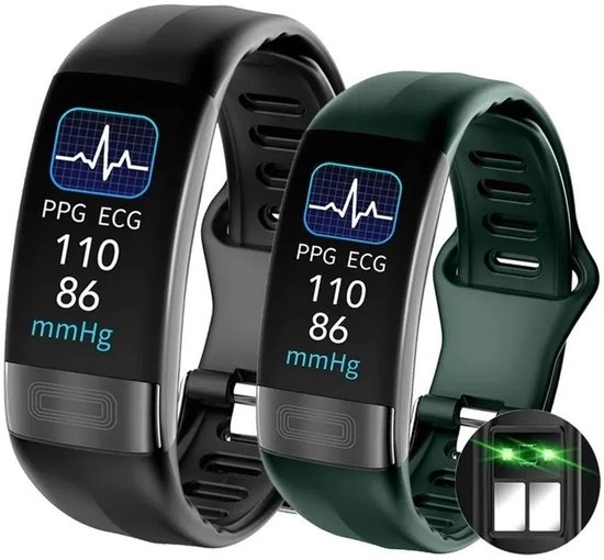Bracelet connecté ECG PPG pour femmes et hommes moniteur de
