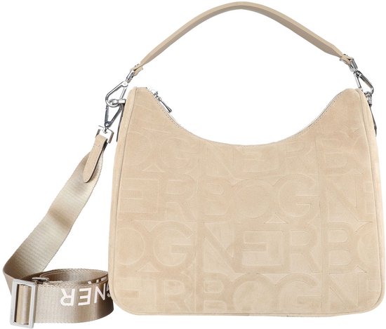 Bogner Cuir Sac à épaule bandoulière Tenna Velluto Lora Hobo Beige