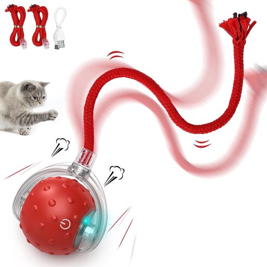 Interactieve kattenspeelgoedbal, elektrisch intelligent kattenspeelgoed