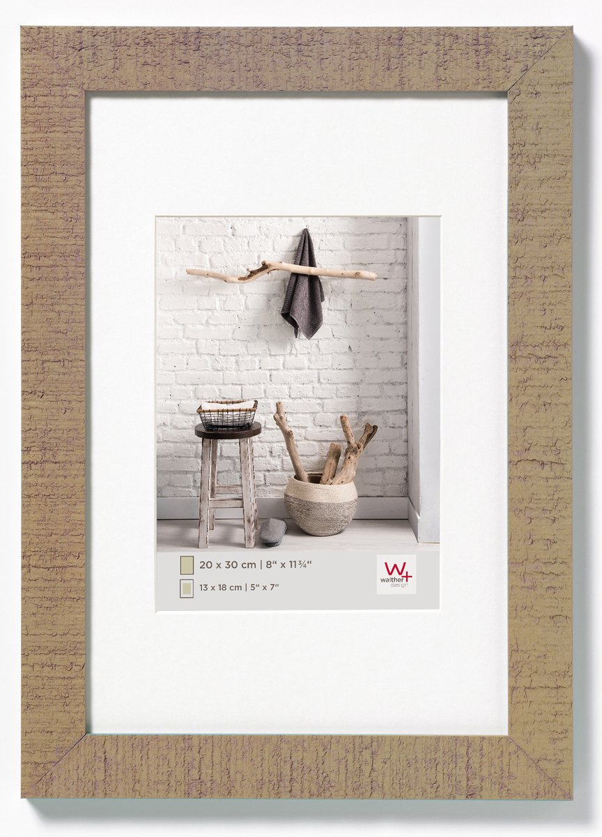 Walther Home - Houten lijst - Fotoformaat 60x90 cm - Beige Bruin