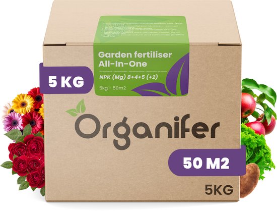 Tuin Booster Mestkorrels 3in1 (5Kg – Voor 50m2) Voor alle planten en gewassen in Siertuin, Moestuin, Boomgaard