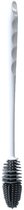Brosse à vaisselle en Siliconen - Brosse résistante pour verres longs et bouteilles - Wit