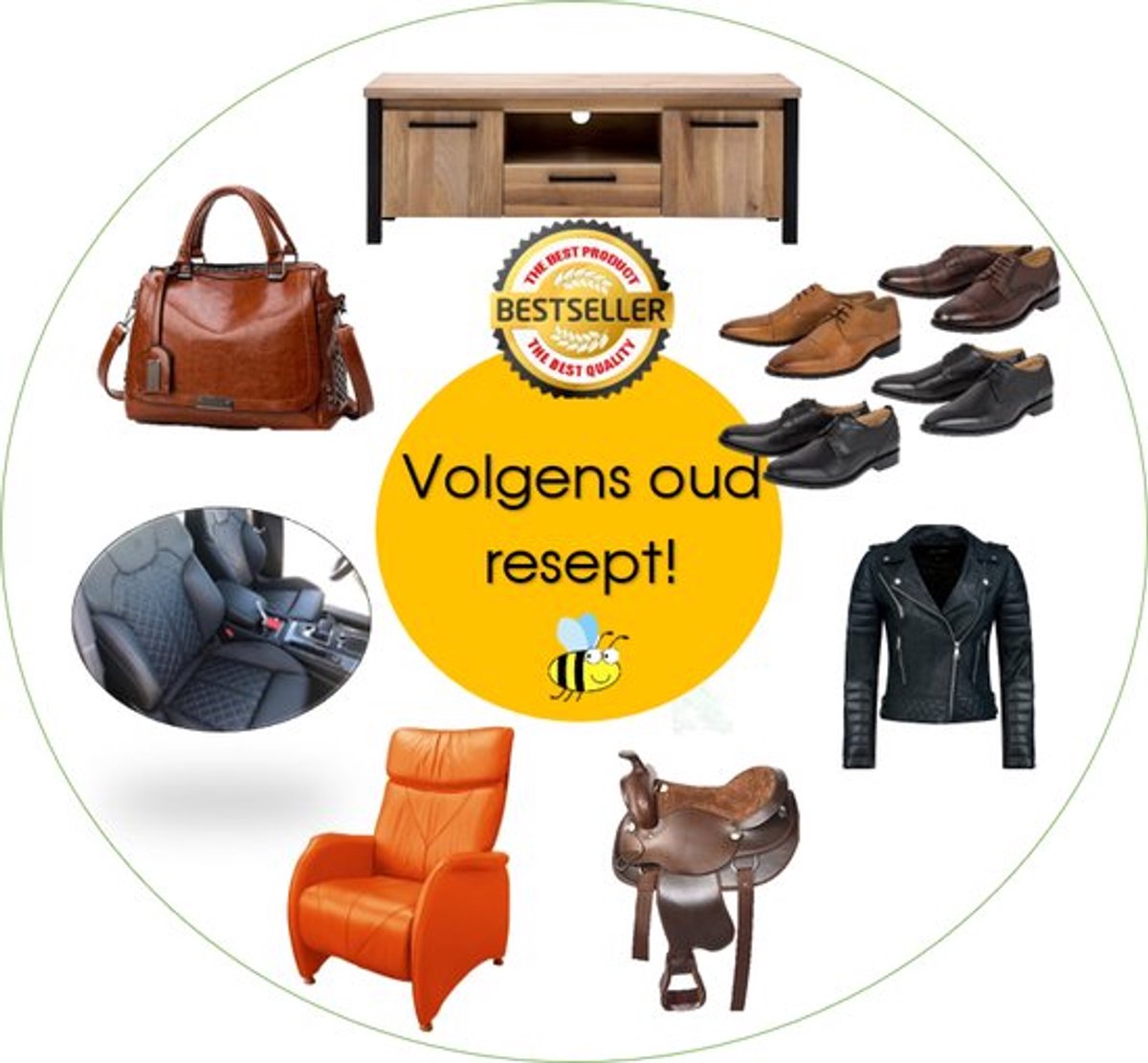 Ledercrème 250 ML - Biologische leerbalsem - Bijenwas - Onderhoud leder - Lederbalsem universeel - Leerbalsem - Leercrème - Ledercrème - Lederpoets - Ledervet - Paardrijzadel - Jas - Tas - Motorpak – foto 3