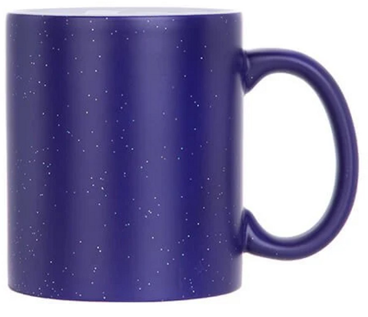 Nevolis® 330ml (11oz) Magische Mok Mat Blauw Glitter – Perfect voor Personalisatie