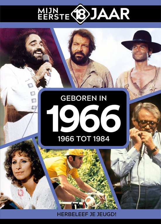 Mijn eerste 18 jaar - Geboren in 1966 - Belgische editie - cover