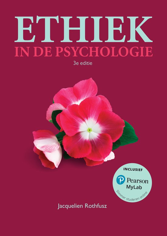 Ethiek in de psychologie, 3e editie met MyLab NL toegangscod ... - cover