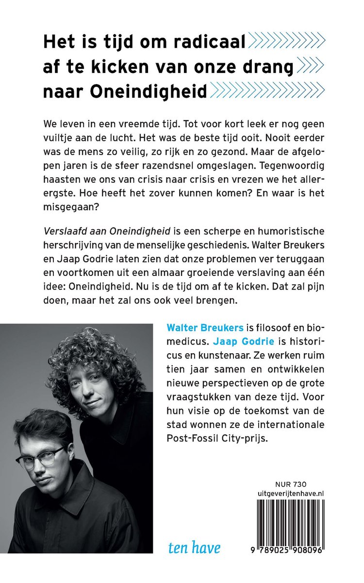 Verslaafd aan Oneindigheid - back cover