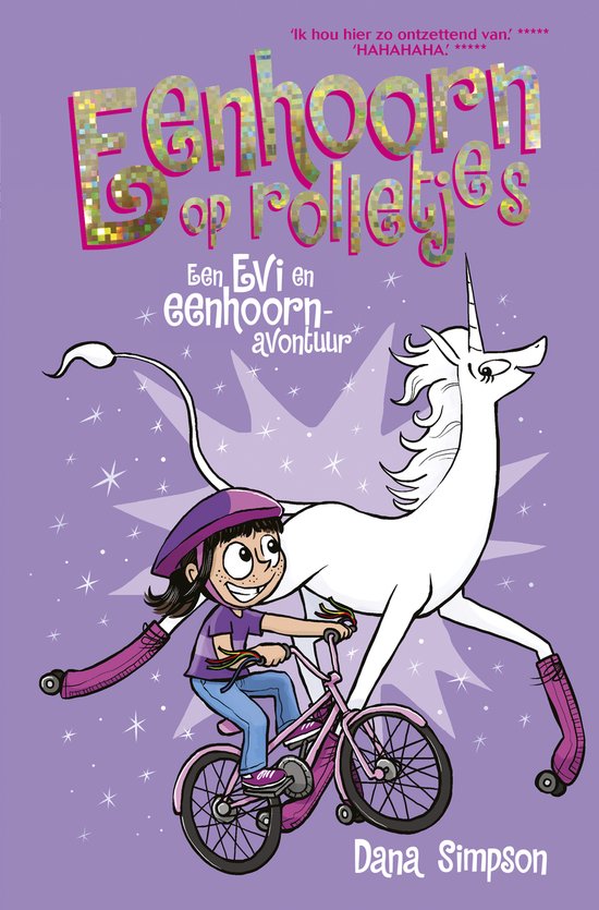 Evi en eenhoorn 2 - Eenhoorn op rolletjes - cover