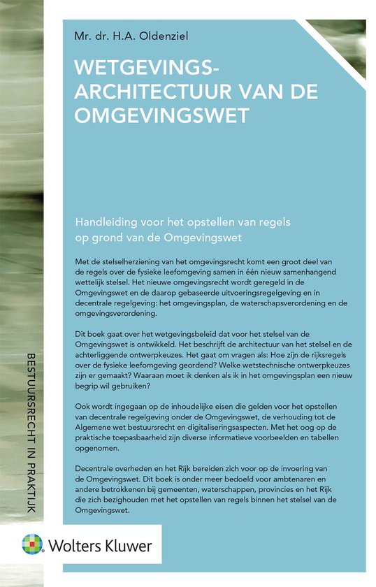 Wetgevingsarchitectuur van de Omgevingswet - cover
