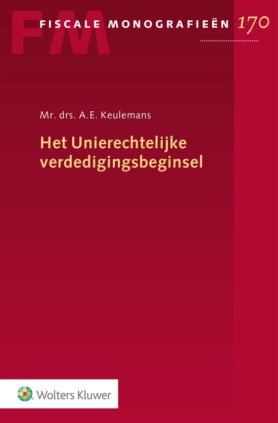 Het Unierechtelijke verdedigingsbeginsel - cover