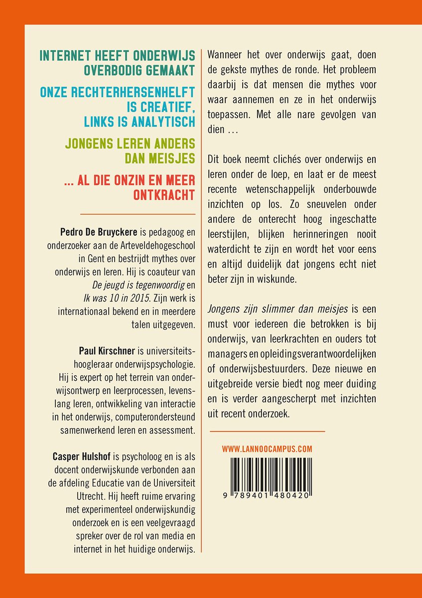 Jongens zijn slimmer dan meisjes - back cover