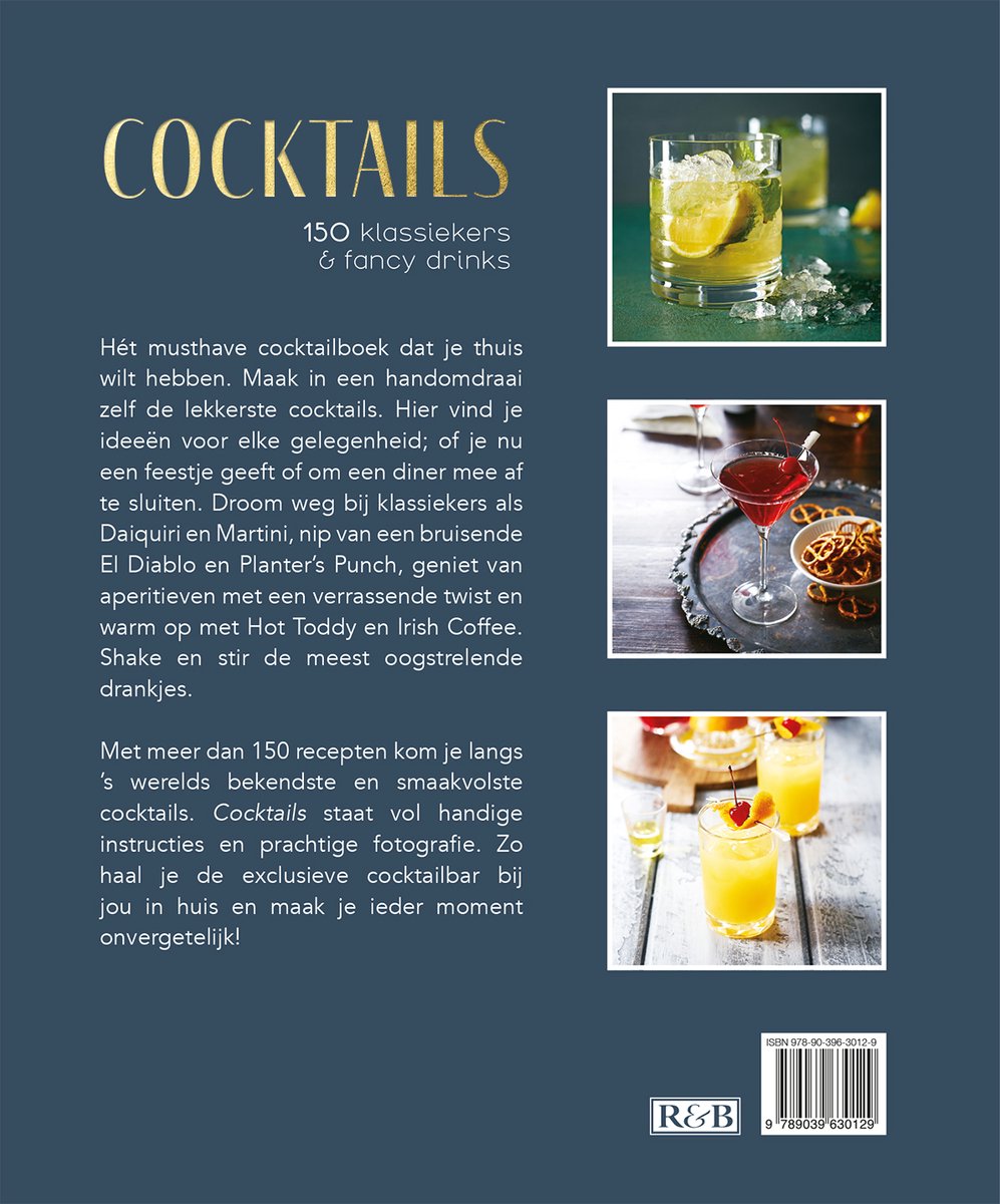 150 recepten - Cocktails - back cover