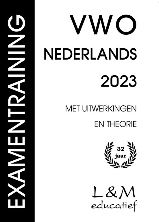 Examentraining Vwo Nederlands 2023 - cover