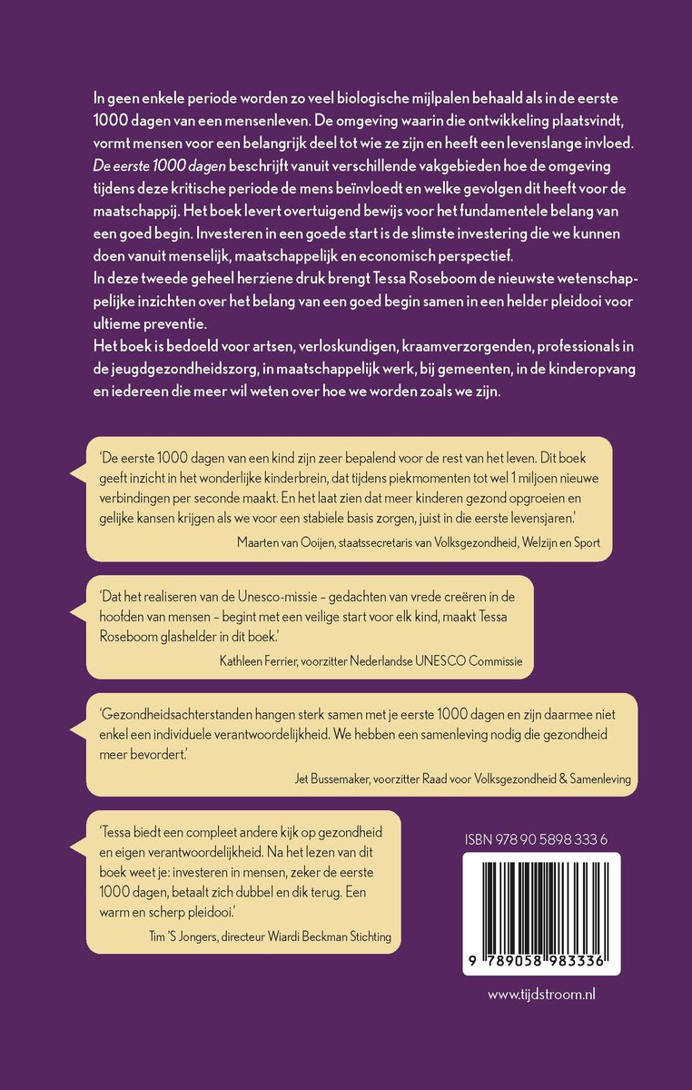 De eerste 1000 dagen - back cover