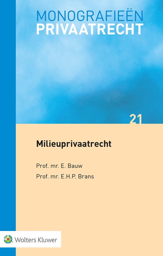 Monografieen Privaatrecht 21 - Milieuprivaatrecht - cover