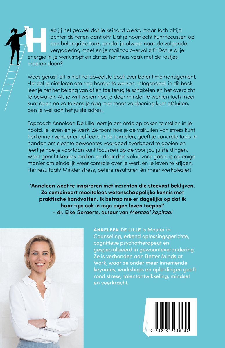 Minder werken, meer doen - back cover