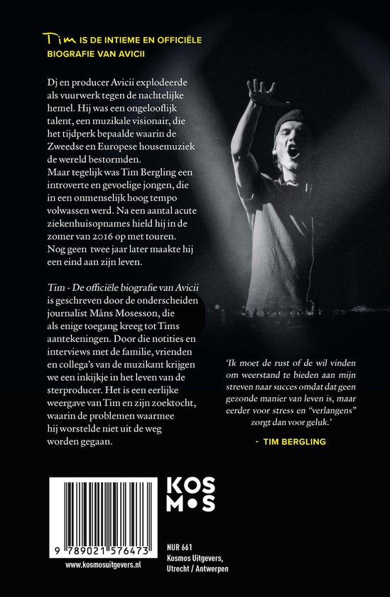 Tim-De officiële biografie van Avicii