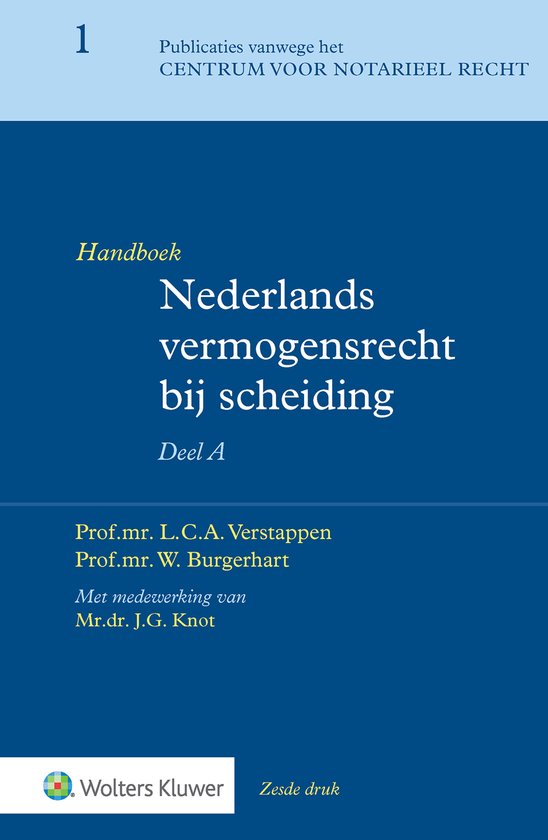 Handboek Nederlands vermogensrecht bij scheiding Deel A - cover