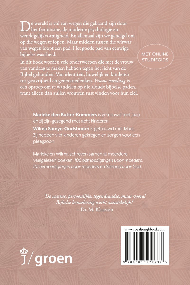 Vrouw vandaag - back cover