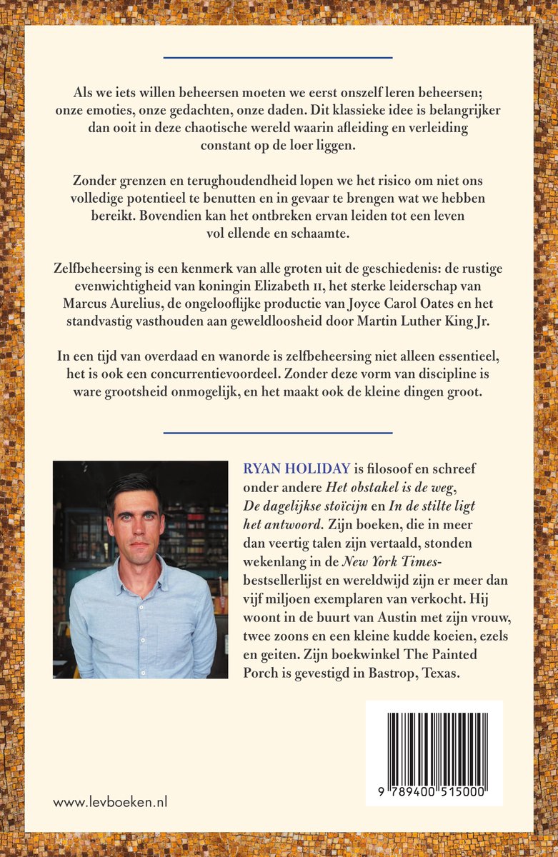 Discipline is het doel - back cover